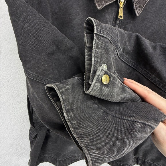 Carhartt Detroit Jacket Blanket Lined Mens 2XL J43 ONX Onyx Black - Picture 12 of 16